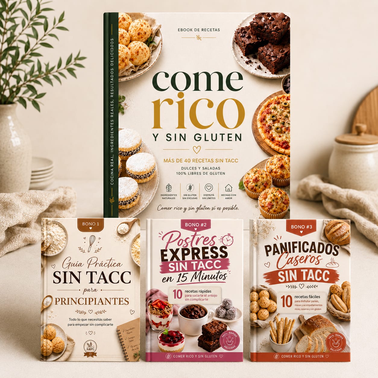 Come rico y sin gluten + 3 bonos